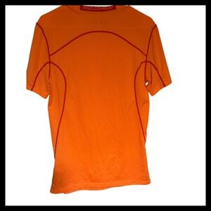 NWOT Nike Pro Combat Dri Fit Fitted Orange Short Sleeve Athletic T-Shirt Men's S